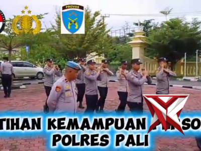 Latihan Kemampuan Personil Polres Pali