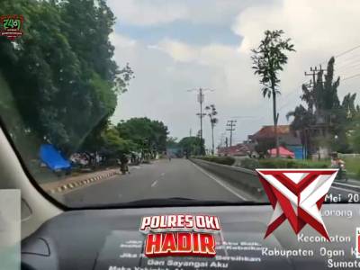 Patroli Sore Personel Satlantas Polres OKI
