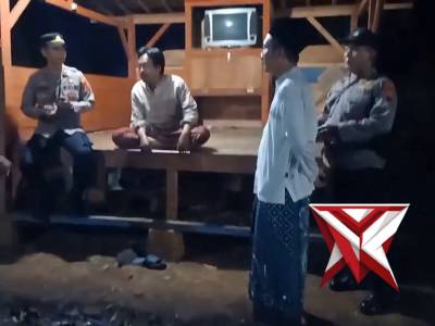 PATROLI MALAM POLSEK BATANG KOTA SAMBANG POS RONDA, JAGA KAMTIBMAS TETAP KONDUSIF
