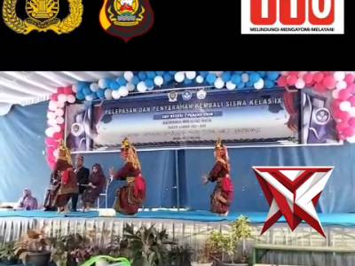 FY 11. Bhabinkamtibmas hadir dalam acara pelepasan dan penyerahan kembali siswa/siswi kelas IX SMP N - PoliceTube