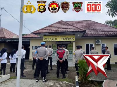 A46. Apel Pagi Dipimpin Kapolsek Lembak