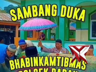 Sambang Duka Bhabinkamtibmas Polsek Badau Polres Belitung