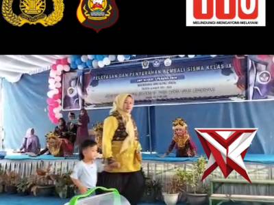 HK 1.Bhabinkamtibmas Hadiri Pelepasan Siswa Kelas IX SMPN 1 Panang Enim ?????