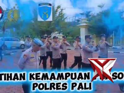Latihan kemampuan personil polres pali