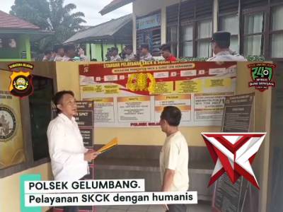 POLSEK GELUMBANG~Pelayanan kepada masyarakat dengan humanis