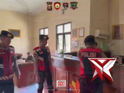 Patroli kamtibmas yang dilakukan oleh anggota samapta polres muba