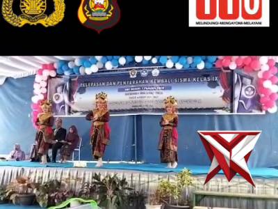 AZA 1.Bhabinkamtibmas Hadiri Pelepasan Siswa Kelas IX SMPN 1 Panang Enim ????? - PoliceTube