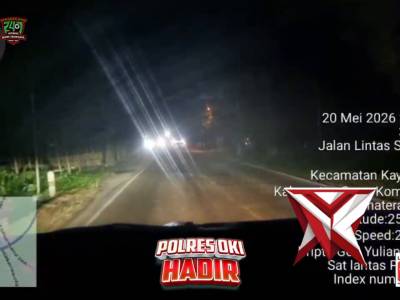 Patroli Malam Personel Satlantas Polres OKI