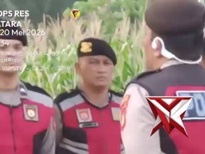 Apel pagi personil polres Musi Rawas Utara