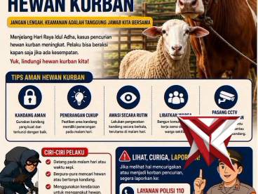 JANGAN LENGAH! YUK LINDUNGI HEWAN KURBAN KITA! 

?Menjelang Hari Raya Idul Adha, kewaspadaan kita ha