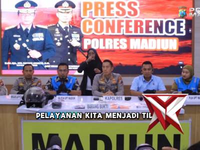 Press Conference Polres Madiun Pencurian Aset PLN Berkedok Petugas