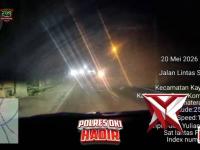 Patroli malam satlantas Polres oki
