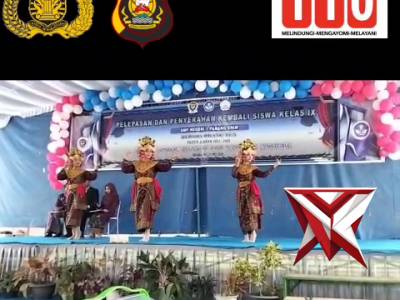 BJ 3.Bhabinkamtibmas Hadiri Pelepasan Siswa Kelas IX SMPN 1 Panang Enim ????? - PoliceTube