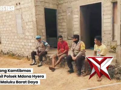 Sambang kamtibmas personil polsek mdona hyera