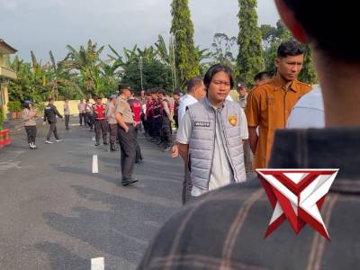 Giat apel pagi anggota satintelkam Polres oku selatan