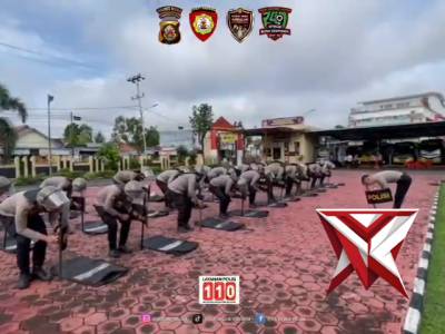 Pelatihan Dalmas peningkatan kemampuan Pers Dalmas Polres Muba