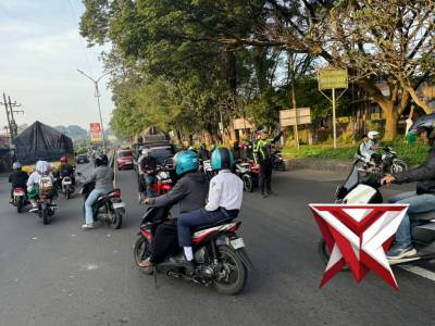Pengaturan Lalu Lintas di Pagi hari di Daerah Hukum Polsek Lawang Kec. Lawang Kab. Malang