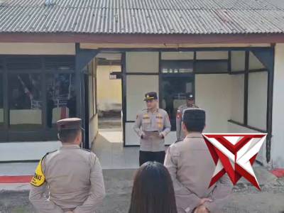 Giat apel pagi personel polsek tepa