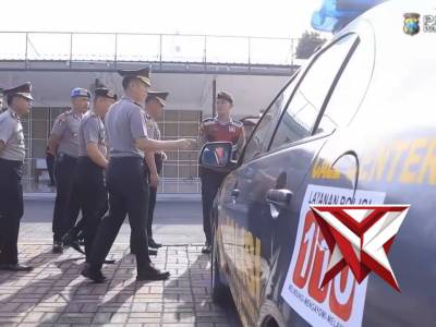 Apel Pengecekan Kendaraan Dinas Polres Madiun, Wujud Kesiapan Maksimalkan Layanan Polri 110 #Polres - PoliceTube