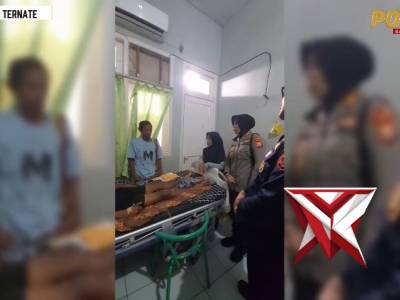 Kapolres Tetnate jenguk mahasiswa sakit usai terlibat aksi unjuk rasa