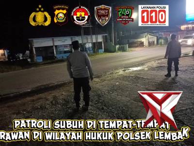 A46. Patroli Subuh Polsek Lembak