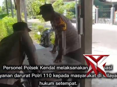 Polsek Kendal melaksanakan sosialisasi Call Center 110