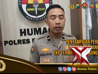PENYAMPAIAN PERISTIWA DUGAAN PENGANIAYAAN TKP TERMINAL BANGKALAN OLEH KASIHUMAS POLRES BANGKALAN
