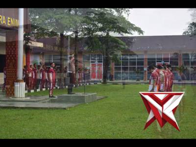 Semangat pagi diawali dengan pelaksanaan apel pagi personel Polres Muara Enim sebagai bentuk pengece