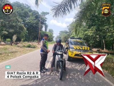GIAT RAZIA R2 DAN R4 POLSEK CEMPAKA