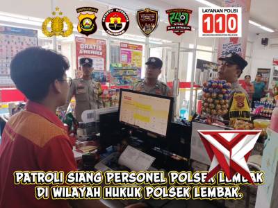 A46. Patroli Siang Polsek Lembak