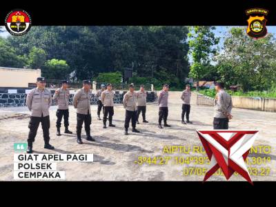 GIAT APEL PAGI POLSEK CEMPAKA