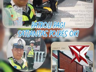 Patroli pagi sat lantas OKI