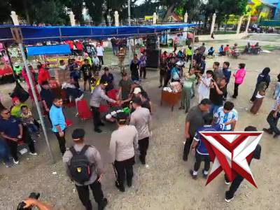 MAY DAY FIESTA SULTRA 2026. POLRESTA KENDARI LAKUKAN PELAYANAN HUMANIS DI HARI BURUH 2026
