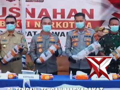 Melalui kunjungan kerja di Empat Lawang, Kapolda Sumsel mengawal langsung Gerakan Pangan Murah (GPM)
