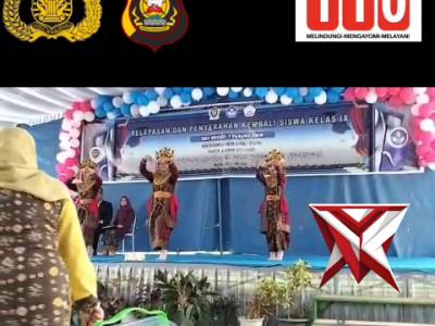 AC 14.Bhabinkamtibmas Hadiri Pelepasan Siswa Kelas IX SMPN 1 Panang Enim ?????