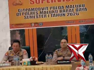 Supervisi dit pamobvit polda maluku di polres maluku barat daya - PoliceTube