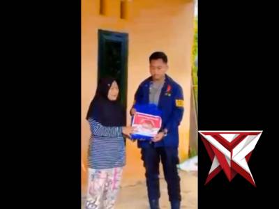 Bantuan Sosial Sat Reskrim Polres Oku Timur dalam rangka HUT Bhayangkara ke 80 Tahun