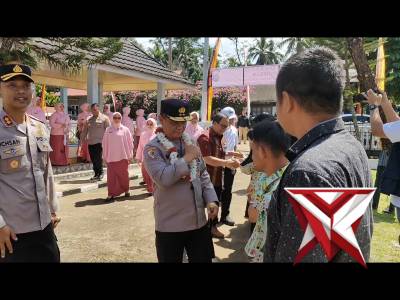 Kapolda sumbar menghadiri peletakan batu pertama pembangunan asrama SLBKemala Bhayangkari lintau buo