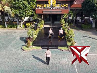 Upacara Kenaikann Pangkat Polres Malang