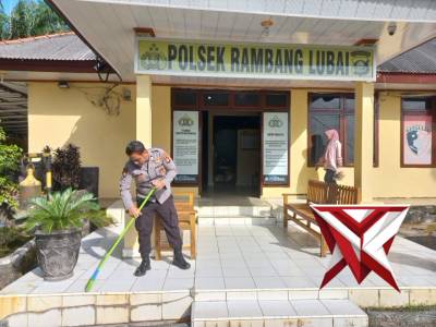 *Jumat Bersih, Polsek Lubai Gelar Program BELIDA Polda Sumsel*