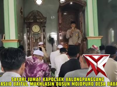 SAFARI JUM'AT KAPOLSEK BALONGPANGGANG