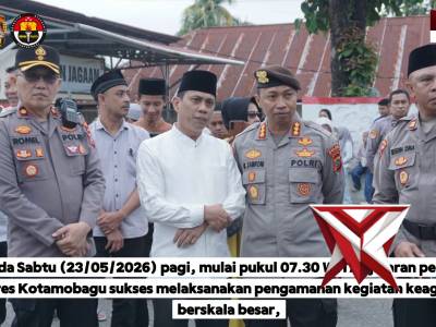 Polres Kotamobagu sukses melaksanakan pengamanan kegiatan keagamaan berskala besar, yakni Tabligh Ak