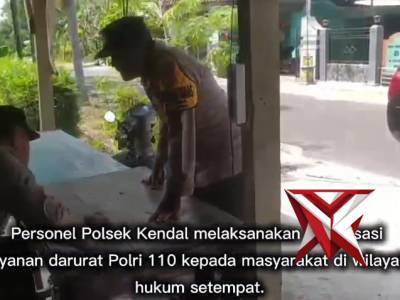 Polsek Kendal melaksanakan sosialisasi Call Center 110
