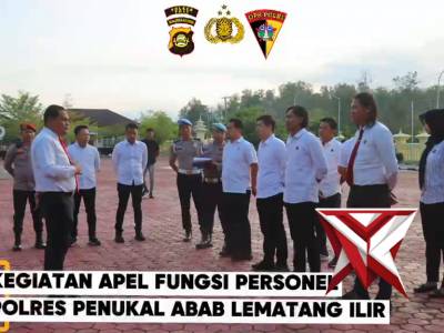 KEGIATAN APEL FUNGSI PERSONIL POLRES PALI