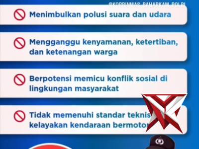 korbinmas_baharkam_polri Sobat Binmas, knalpot brong sering dianggap keren dan jadi simbol gaya berk