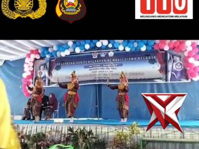 YH 2.Bhabinkamtibmas Hadiri Pelepasan Siswa Kelas IX SMPN 1 Panang Enim ?????
