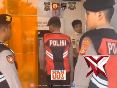 Patroli samapta ke atm perbankan Tmk22 - PoliceTube