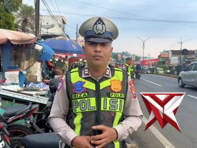 Arus Lalin sore hari dan Aiptu Riza Live Report pada titik kemacetan di Wilayah Polsek Lawang
