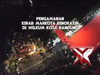 Pengamanan kegiatan Kirab Budaya Tatar Sunda di Kota Bandung