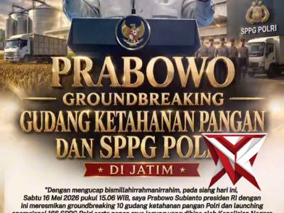 PRABOWO GROUND BREAKING GUDANG KETAHANAN PANGAN DAN SPPG POLRI - PoliceTube